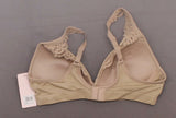 Nearly Nude Women's Seamless Wirefree Bra With Lace Trim