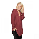 A New Day Women's Long Sleeve V-Neck Tunic Top