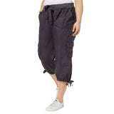 Calvin Klein Performance Women's Plus Size Tie Waist Cropped Cargo Pants