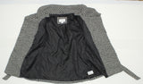 Xhilaration Women's Faux Wool Wrap Jacket White / Black Medium