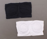 Rhonda Shear 2 Pack Underwire Bandeau Bra Removable Pads Black/ White Large