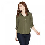A New Day Women's Roll Long Sleeve Popover Shirt