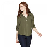 A New Day Women's Roll Long Sleeve Popover Shirt