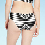 Xhilaration Women's Striped Texture Cheeky Hipster Bikini Bottom