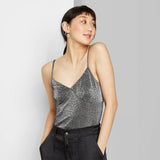 Wild Fable Women's Animal Print V-Neck Cami Top
