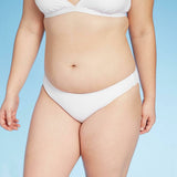 Xhilaration Women's Ribbed Cheeky Bikini Bottom