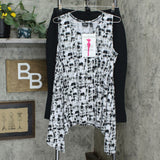 NWT Women With Control Petite Printed Tunic With Capri Pants. A301327 PXL