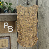 Skinnygirl Women's Side Ruched Knit Tank Top