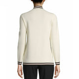 Anne Klein Women's Button Front Tipped Sweater Cardigan