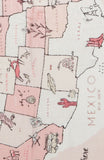Kate Spade New York Women's USA Map Fringe Oblong Scarf