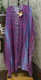 IMAN Women's Boho Chic Printed Loose Fitting V-Neck Kaftan
