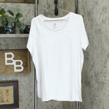 Isaac Mizrahi Live! Plus Size Essentials Pima Cotton Scoop T-Shirt