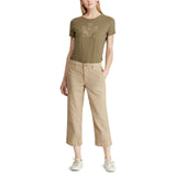 NWT Lauren Ralph Lauren Womens Straight-Leg Cropped Pants. 200726908002 8