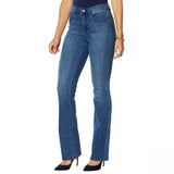DG2 by Diane Gilman Women's Petite Classic Stretch Boot Cut Jeans Midtone 16P