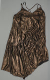 Xhilaration Women's Plus Size Metallic Asymmetrical Dress 1X
