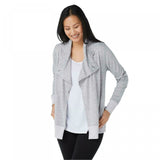 Cuddl Duds Plus Size Lightweight Comfort Drape Front Cardigan