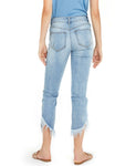 INC International Concepts Women's Fringe Hem Button Front Jeans