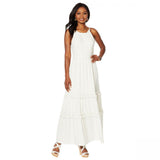 Curations Women's Sleeveless Maxi Dress With Lace Trim