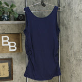 All Worthy Women's Hunter McGrady Scoop-Neck Long Tank Top With Ruching