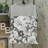 DG2 by Diane Gilman Women's Mixed Media Embroidered Front Seam Blouse