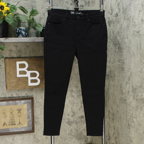 DG2 by Diane Gilman Virtual Stretch Ultra Skinny Jeans Black 8 Petite