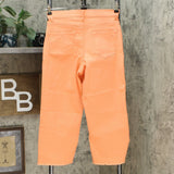 NWT DG2 By Diane Gilman Womens Wide-Leg Curved Raw-Hem Cropped Jean. 709198 6