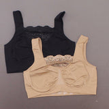 Rhonda Shear 2 Pack Plus Size Seamless Underwire Bras With Lace Inset