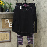 Cuddl Duds Petite Fleecewear Stretch Novelty Pajama Set