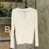 A New Day Women's Ribbed Long Sleeve Button Front Cardigan Sweater