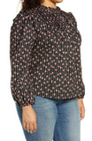 NWT Wayf Womens Plus Size Linford Floral Pintuck Top. 70603WP Plus 2X