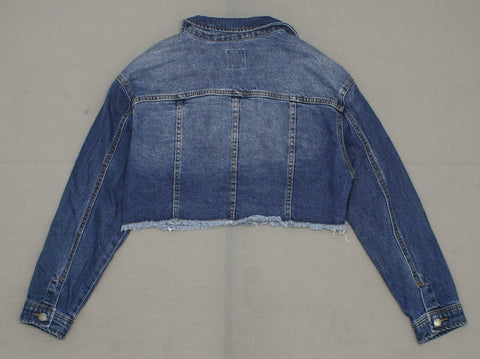 Wild Fable Women's Medium Wash Oversized Cropped Denim Jacket –  Biggybargains