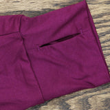Comfort Code by Cuddl Duds Stretch Jersey Knit Open Front Cardigan Berry L