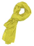 A New Day Women's Chartreuse Textured Scarf Yellow