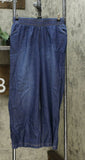 DG2 by Diane Gilman Women's Petite SoftCell Chambray Wide Leg Pants Indigo PS