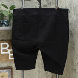 DG2 by Diane Gilman Plus Size Classic Stretch Pull-On Bermuda Shorts Black 3X