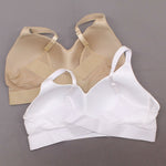 Rhonda Shear 2 Pack Mesh Back Molded Cup Bras White/ Nude Plus 3X