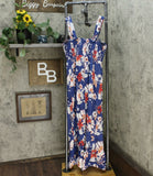 Isabel Maternity by Ingrid & Isabel Floral Sleeveless Smocked Maxi Dress