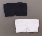 Rhonda Shear 2 Pack Underwire Bandeau Bra Removable Pads Black/ White Large