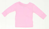 Rabbit Skins NEW Toddler Long Sleeve 100% Cotton T-Shirt Pink 12 Months 03129