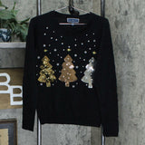 Karen Scott Women's Embellished Christmas Sweater