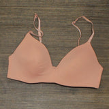 Auden Women's Bliss Lightly Lined Wirefree Bra 77788347 Dark Peach Orange 34B