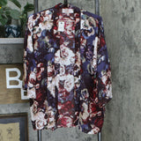 Laurie Felt Women's Open Front Printed Kimono