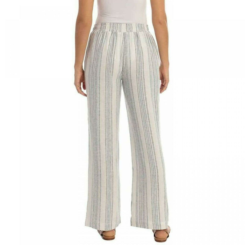 Briggs Women's Linen Blend Pull On Elastic Waist Pants – Biggybargains