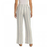 Briggs Women's Linen Blend Pull On Elastic Waist Pants