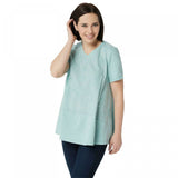 NWT LOGO Lavish By Lori Goldstein Cotton Modal Top With Embroidery. A350957 L