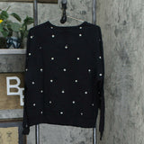 Peace Love World Embroidered French Terry Sweatshirt