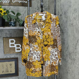 Susan Graver Women's Woven Button Front Big Shirt Blouse