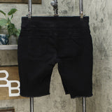 DG2 by Diane Gilman Classic Stretch Pull On Bermuda Shorts Black Petite XL