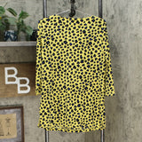 IMAN Global Chic Luxury Resort 3/4-Sleeve Keyhole Tunic Top Yellow Medium