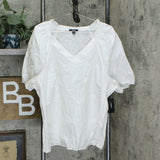 Alfani Plus Size Smocked V-Neck Blouse